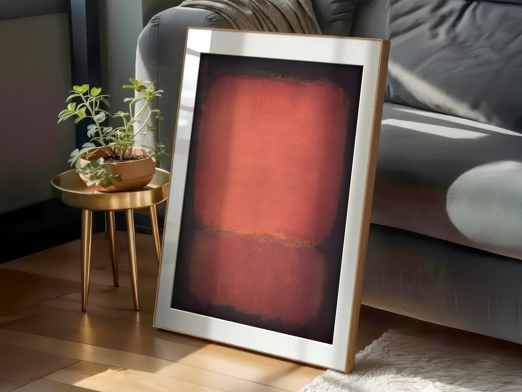 Mark Rothko Untitled Red and Black Art Print – Abstract Wall Poster