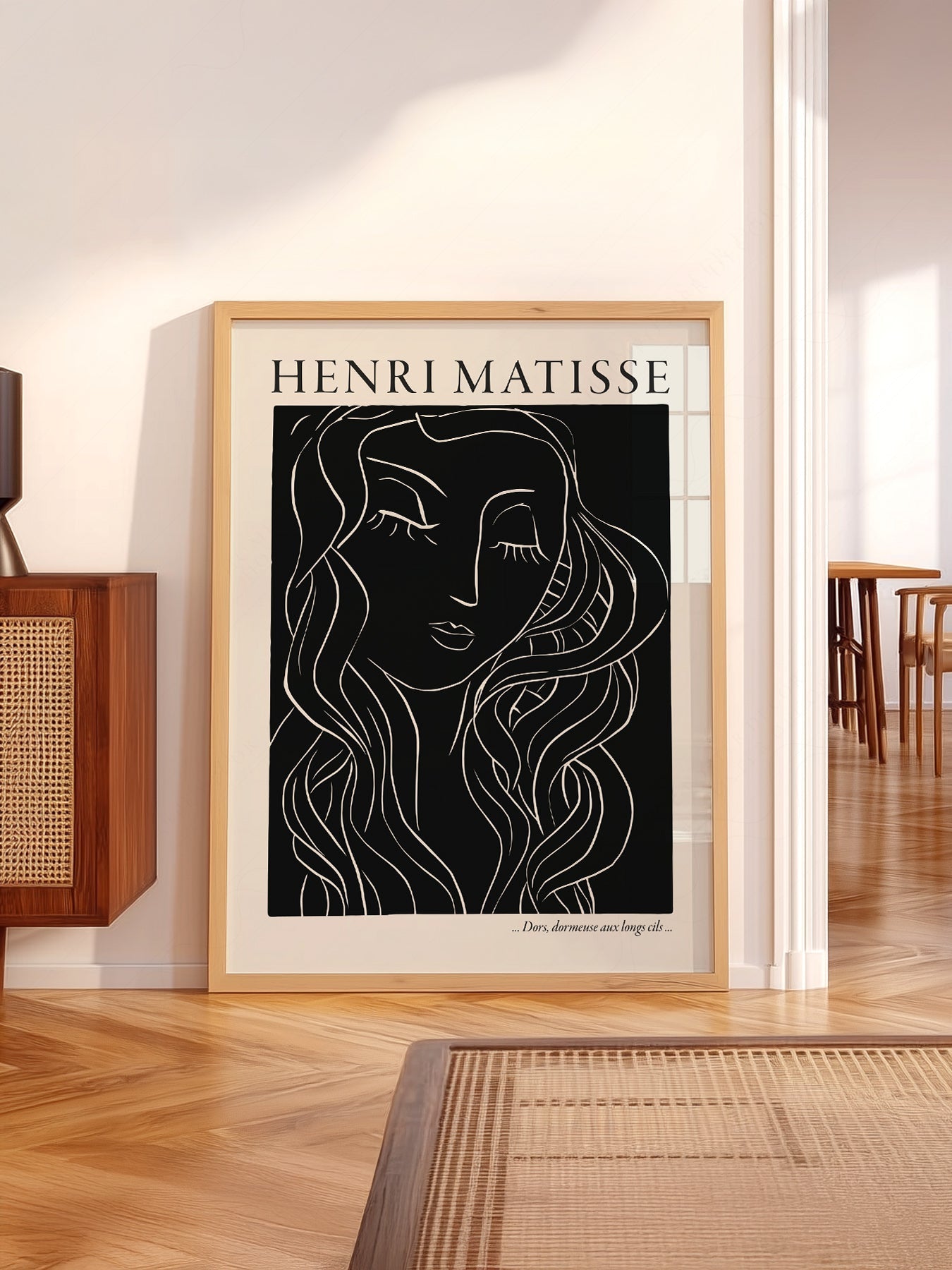 Henri Matisse Dors Dormeuse Art Print – Modern Line Art Wall Decor