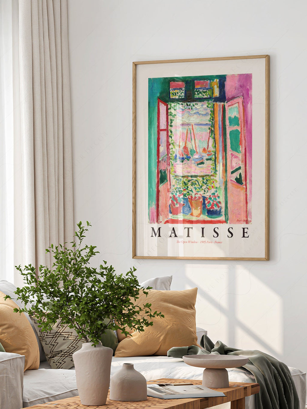 Henri Matisse The Open Window Art Print – Museum Wall Art Poster