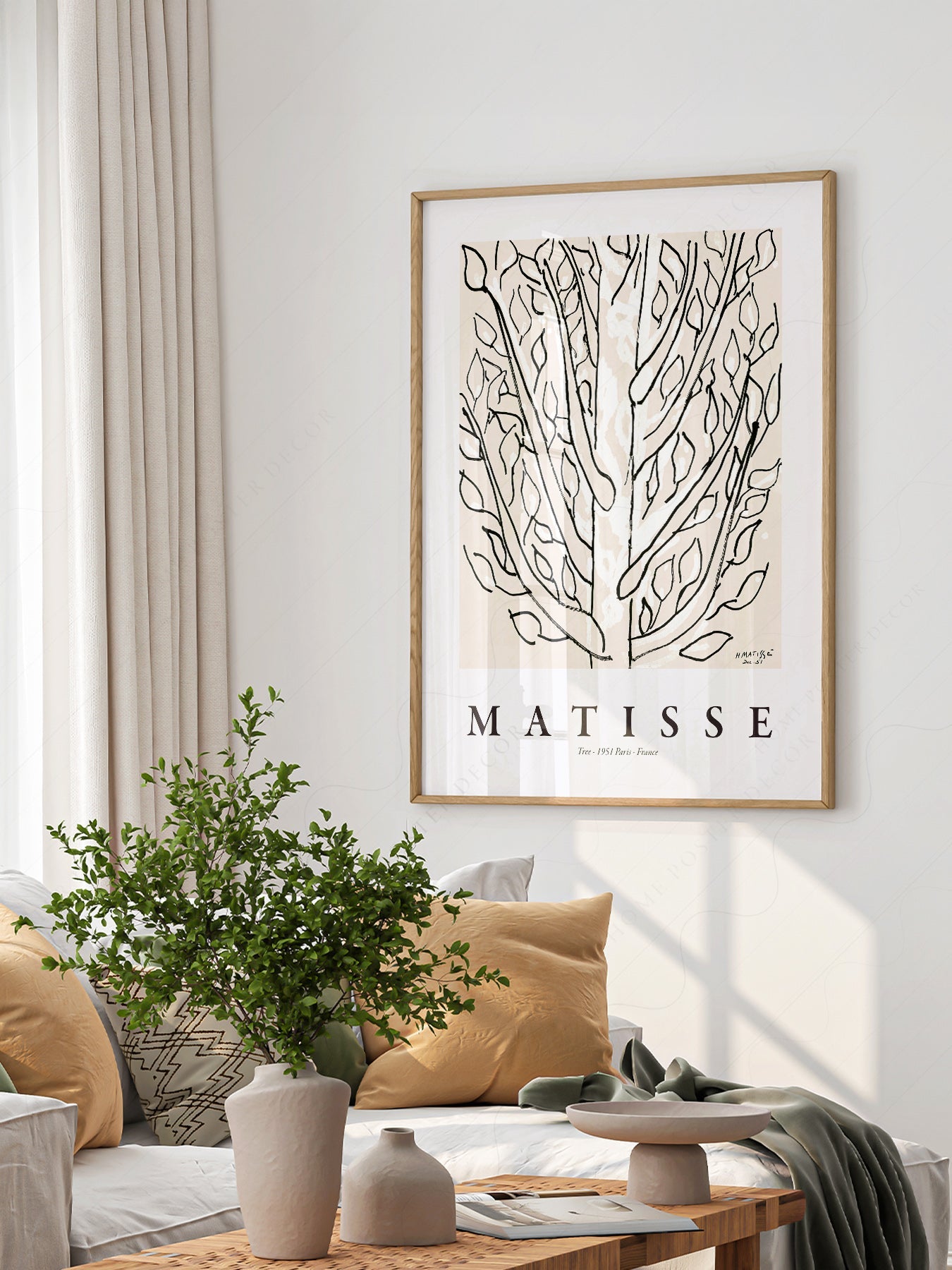 Henri Matisse The Tree Art Print – Minimalist Botanical Wall Decor