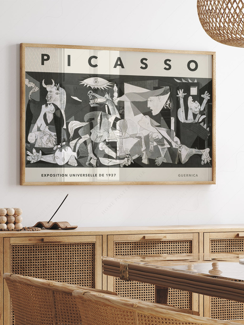 Pablo Picasso Guernica Exhibition Poster – Cubist Wall Art Print