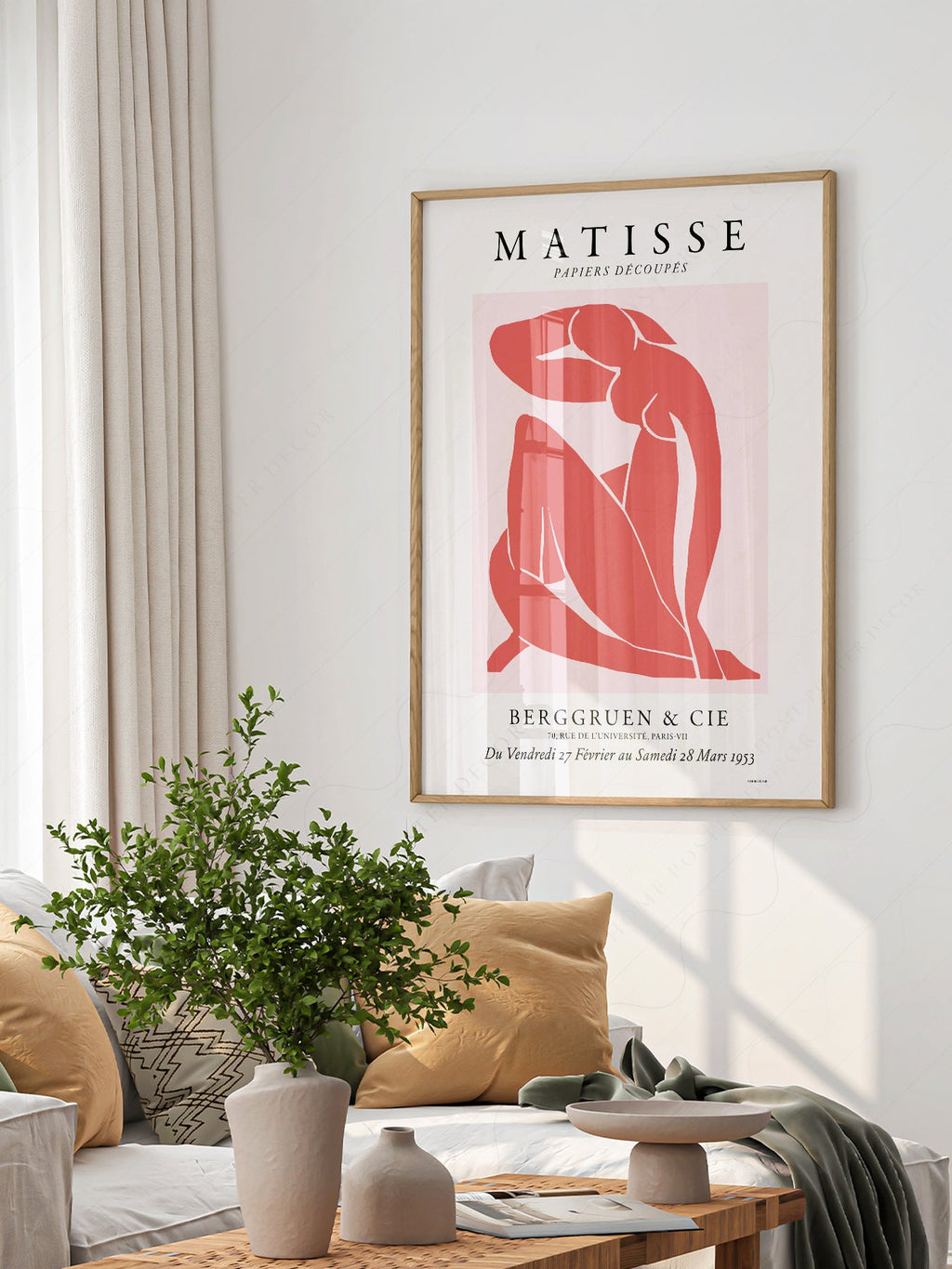 Henri Matisse Blue Nude Exhibition Poster – Modern Art Print Wall Decor