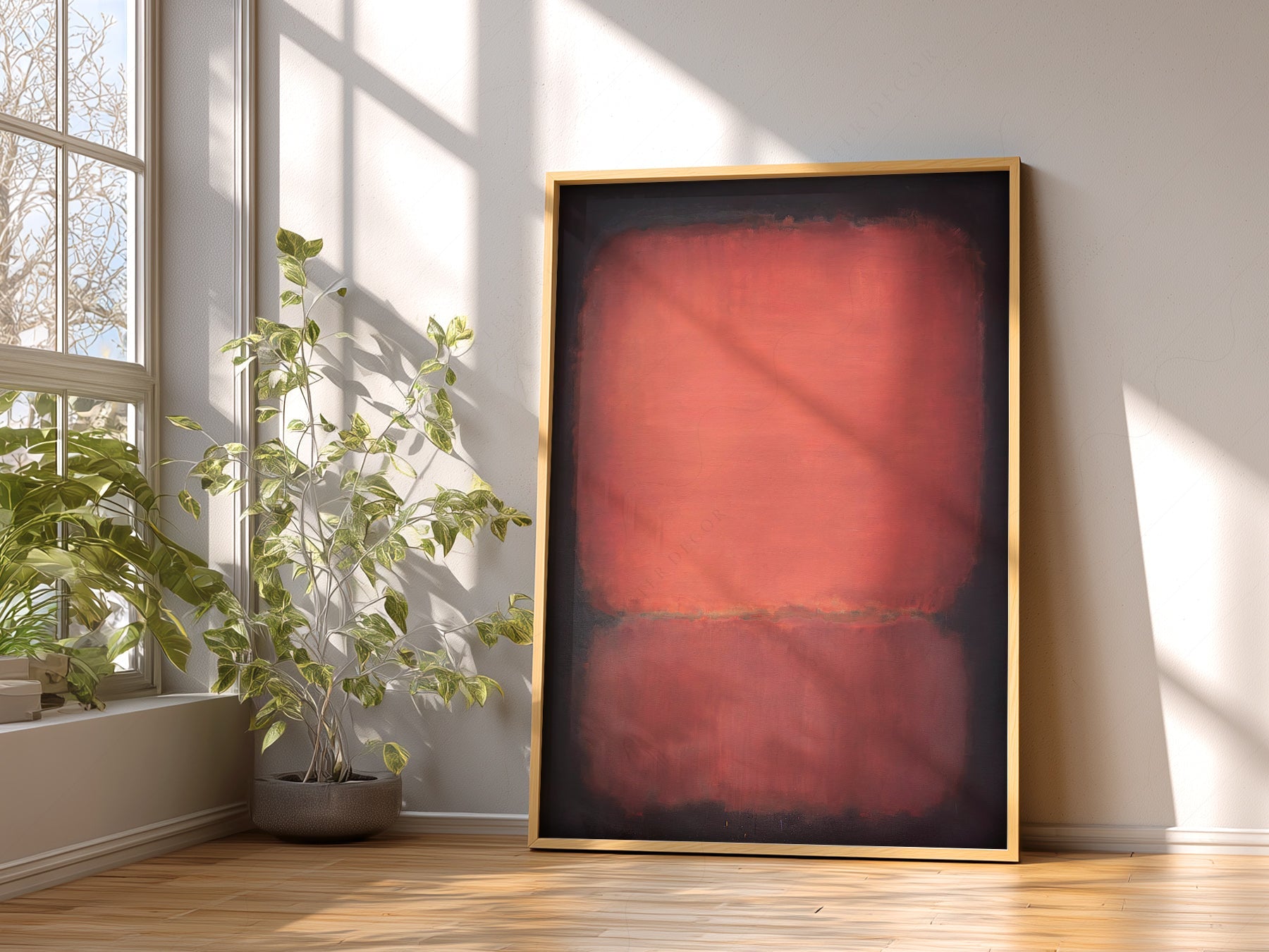 Mark Rothko Untitled Red and Black Art Print – Abstract Wall Poster