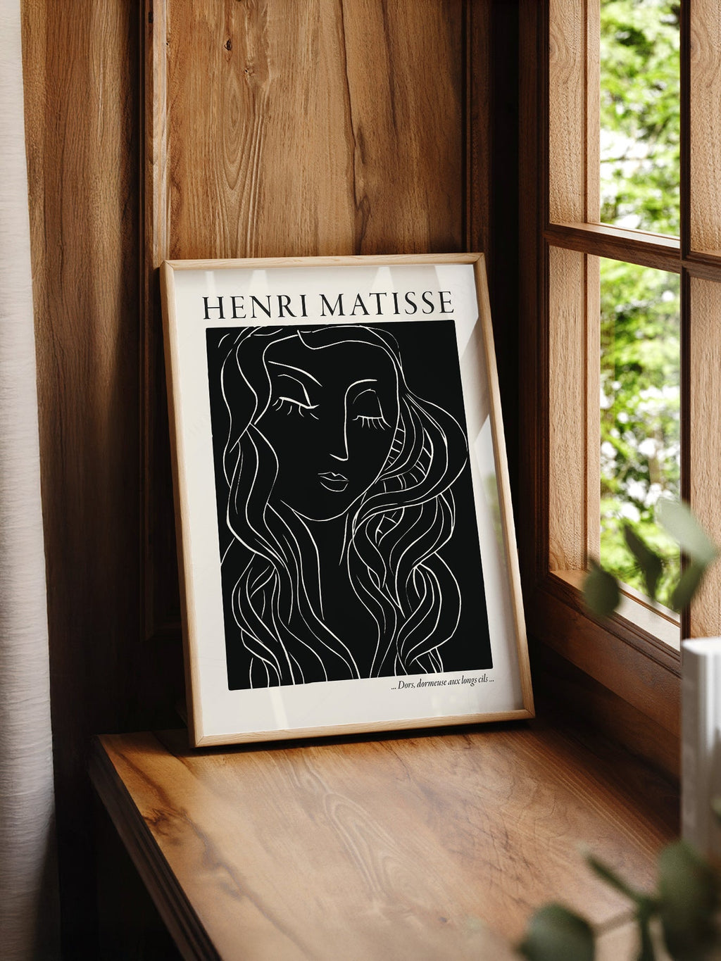 Henri Matisse Dors Dormeuse Art Print – Modern Line Art Wall Decor