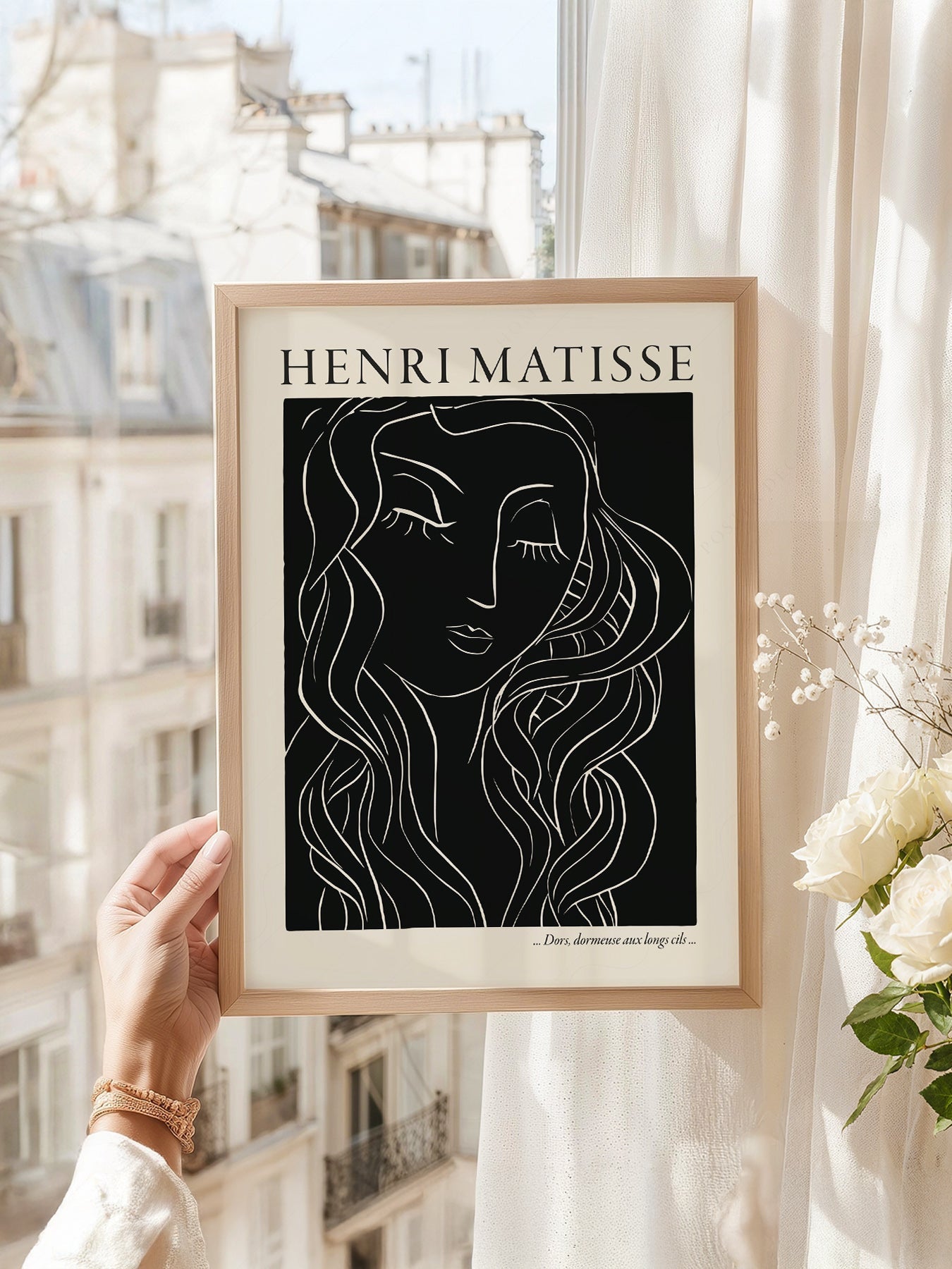 Henri Matisse Dors Dormeuse Art Print – Modern Line Art Wall Decor