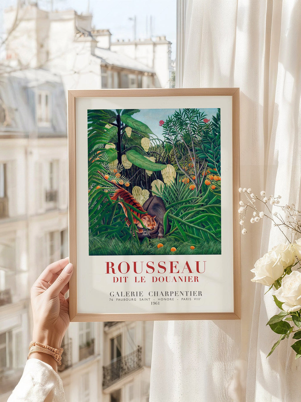 Henri Rousseau Tiger in a Tropical Storm Art Print – Jungle Poster