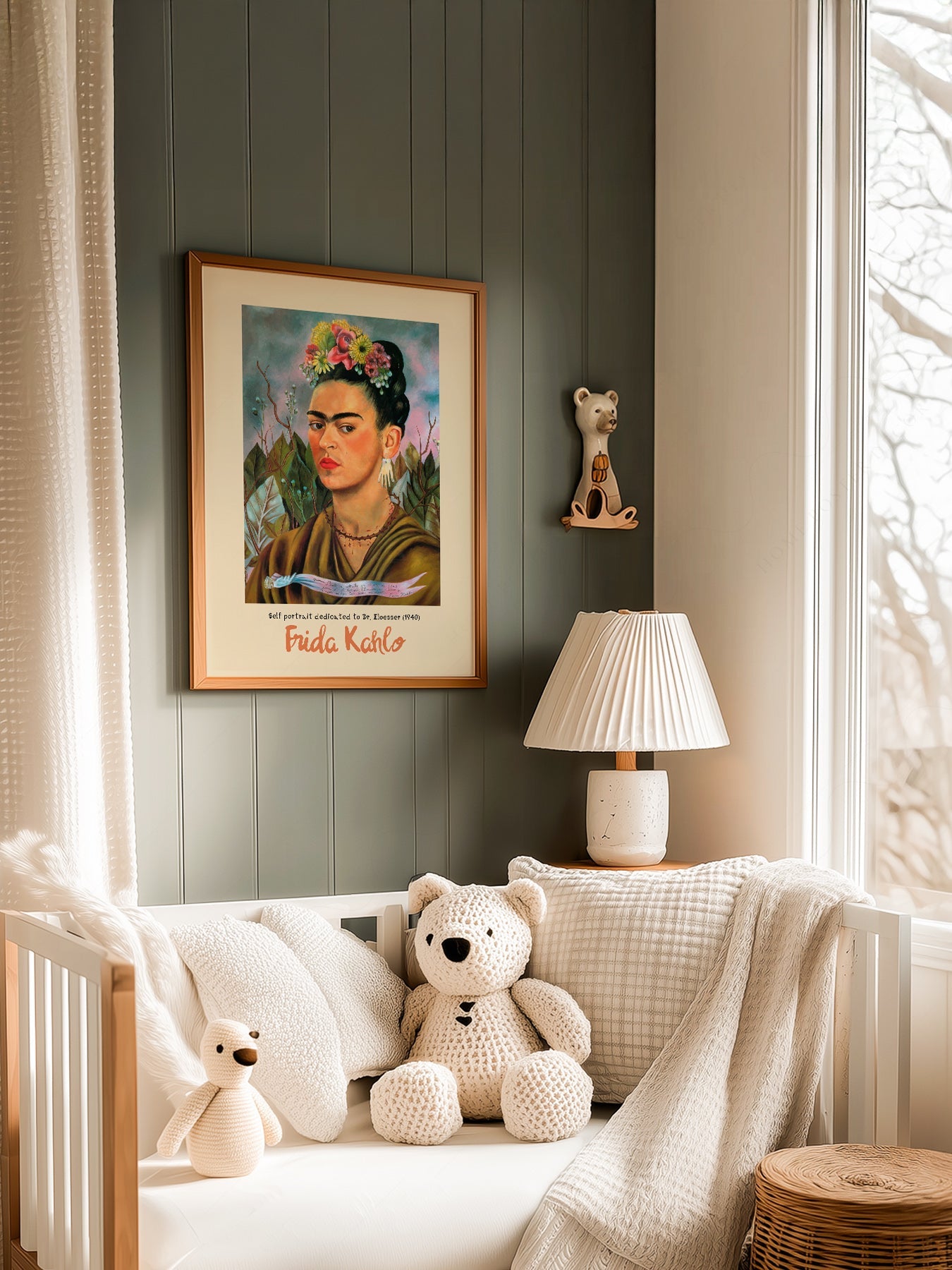 Frida Kahlo Self Portrait Dedicated to Dr. Eloesser Art Print – Iconic Wall Art