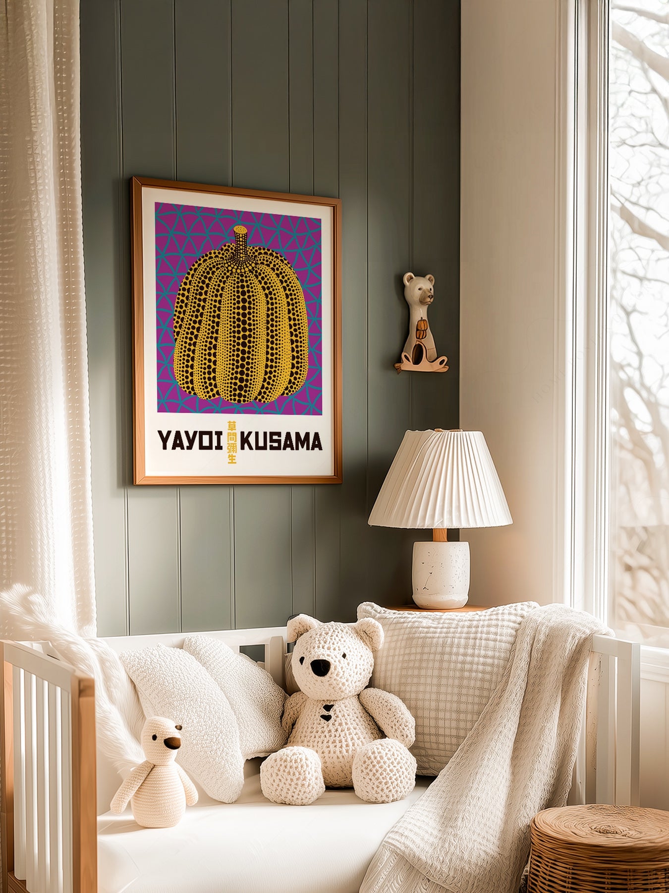 Yayoi Kusama Pumpkin Art Print – Contemporary Japanese Wall Art Poster