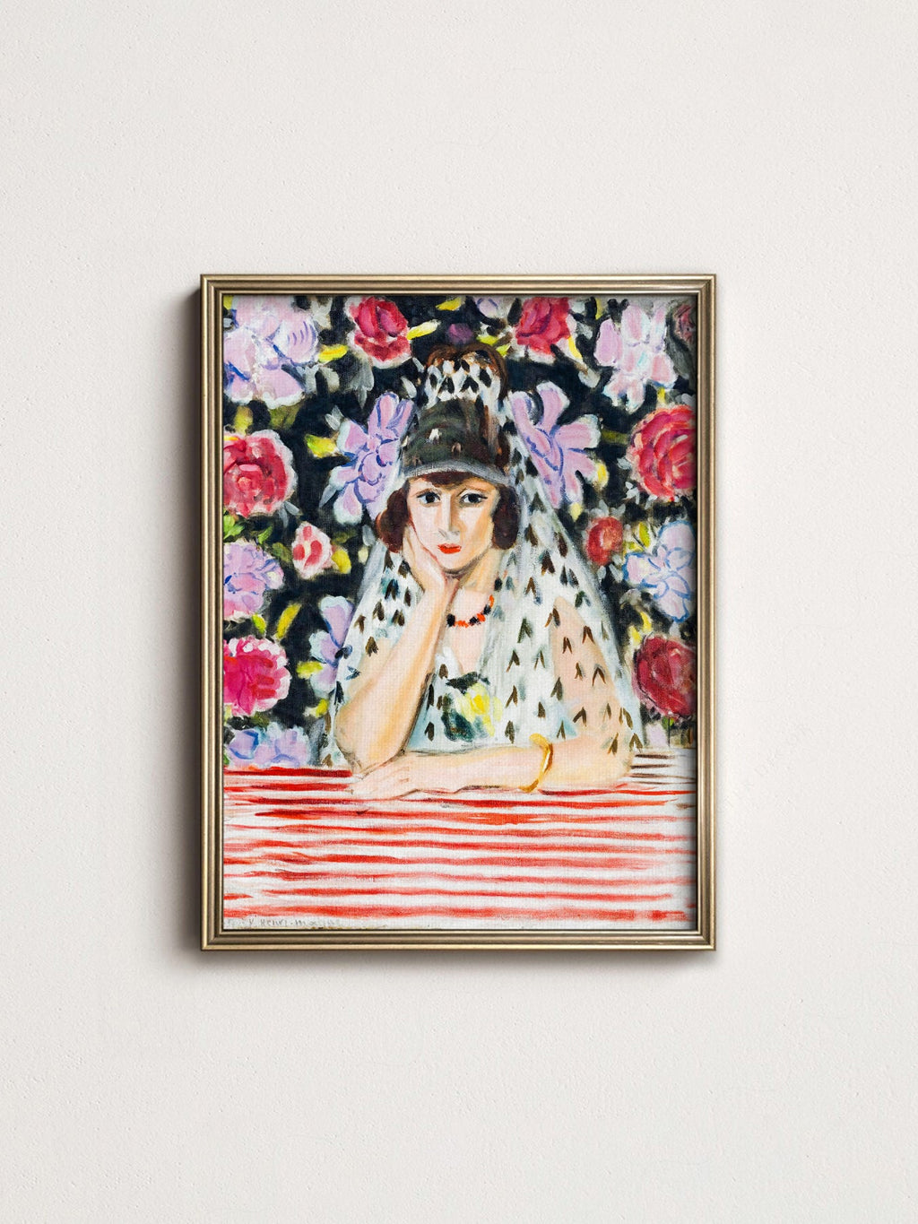 Henri Matisse Espagnole à la Mantille Art Print – Museum Portrait Poster