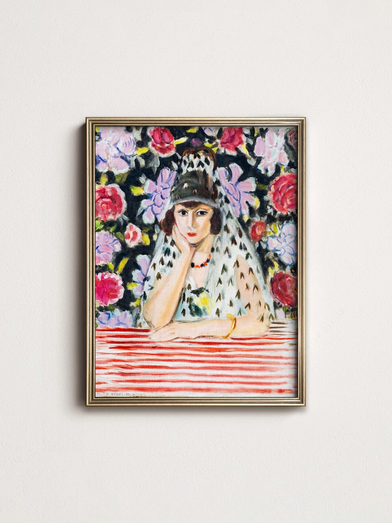 Henri Matisse Espagnole à la Mantille Art Print – Museum Portrait Poster