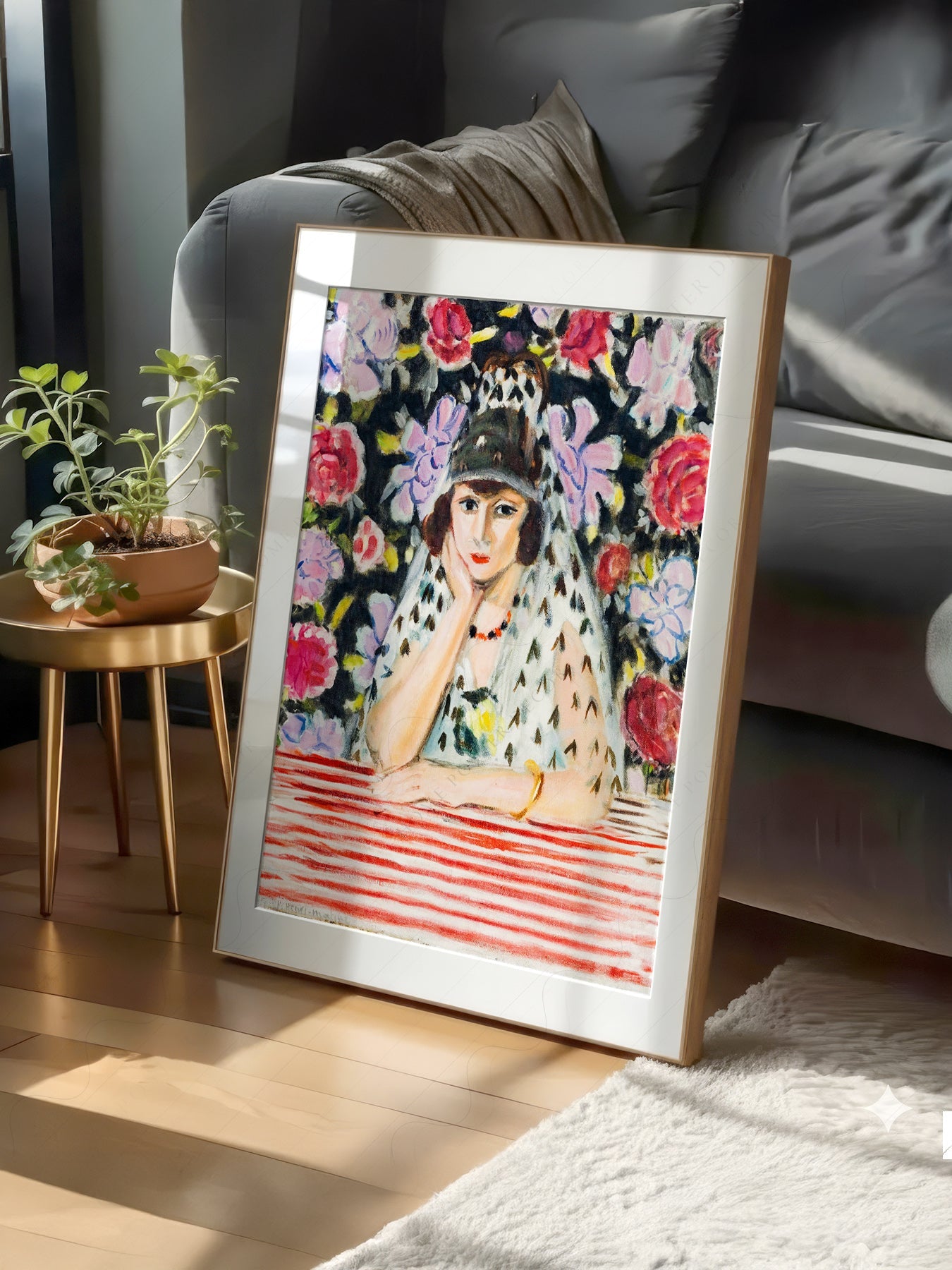 Henri Matisse Espagnole à la Mantille Art Print – Museum Portrait Poster