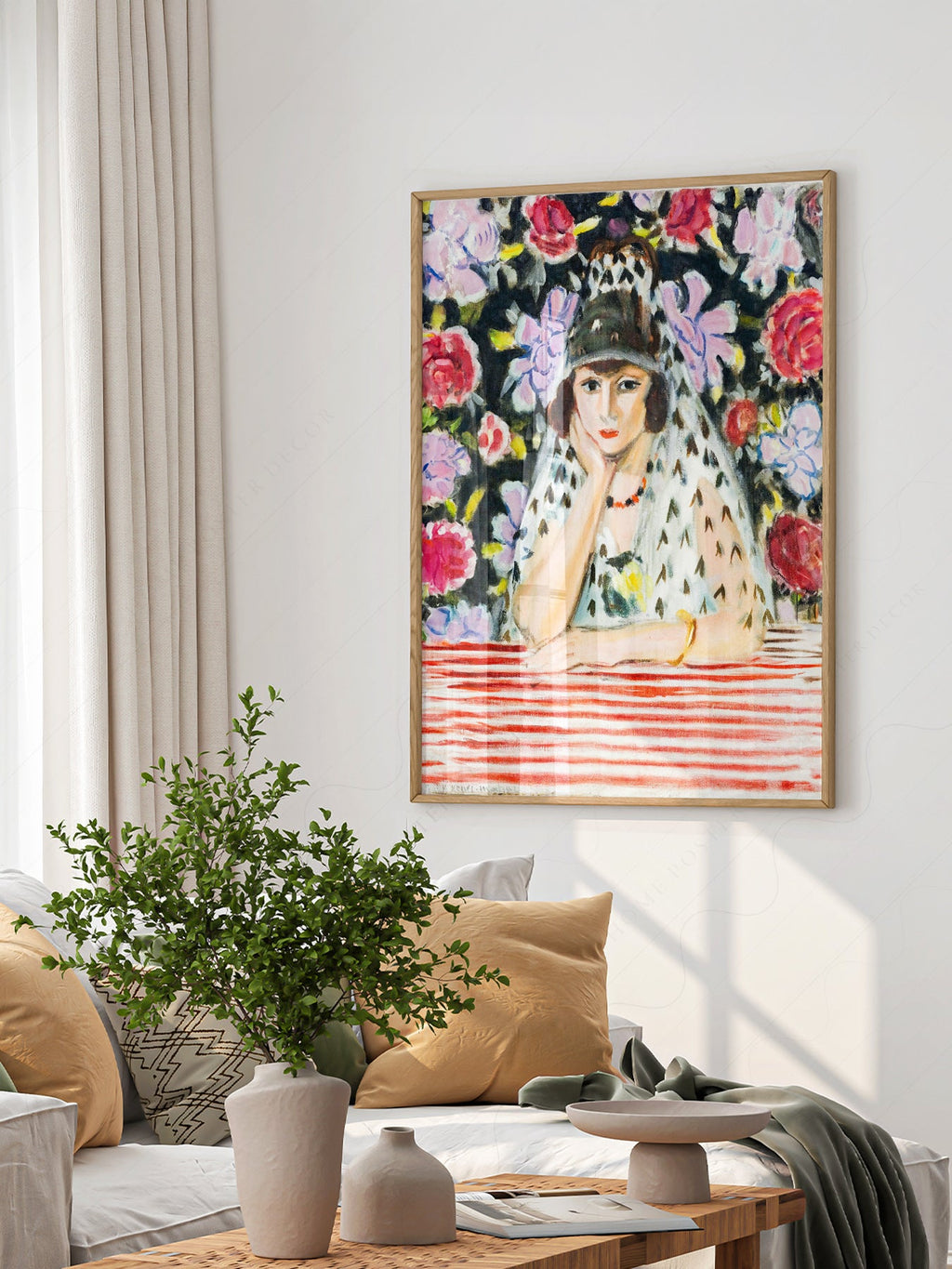 Henri Matisse Espagnole à la Mantille Art Print – Museum Portrait Poster