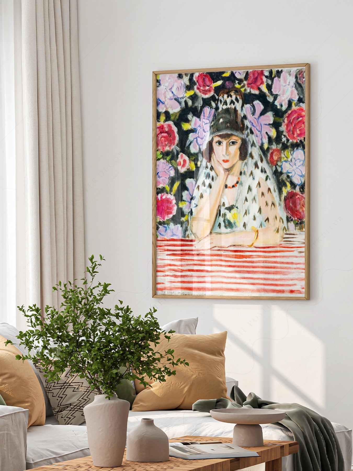 Henri Matisse Espagnole à la Mantille Art Print – Museum Portrait Poster