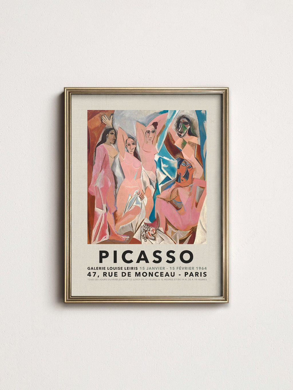 Pablo Picasso Les Demoiselles d'Avignon Art Print – Cubist Wall Art