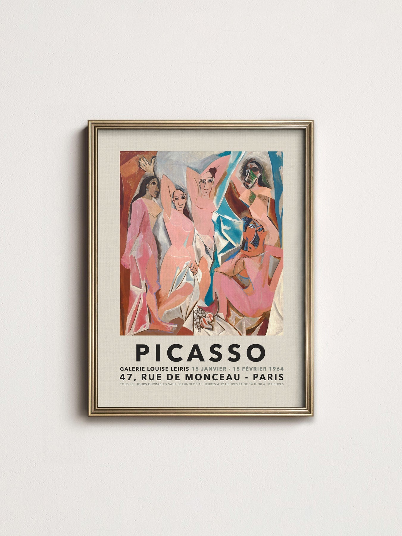 Pablo Picasso Les Demoiselles d'Avignon Art Print – Cubist Wall Art