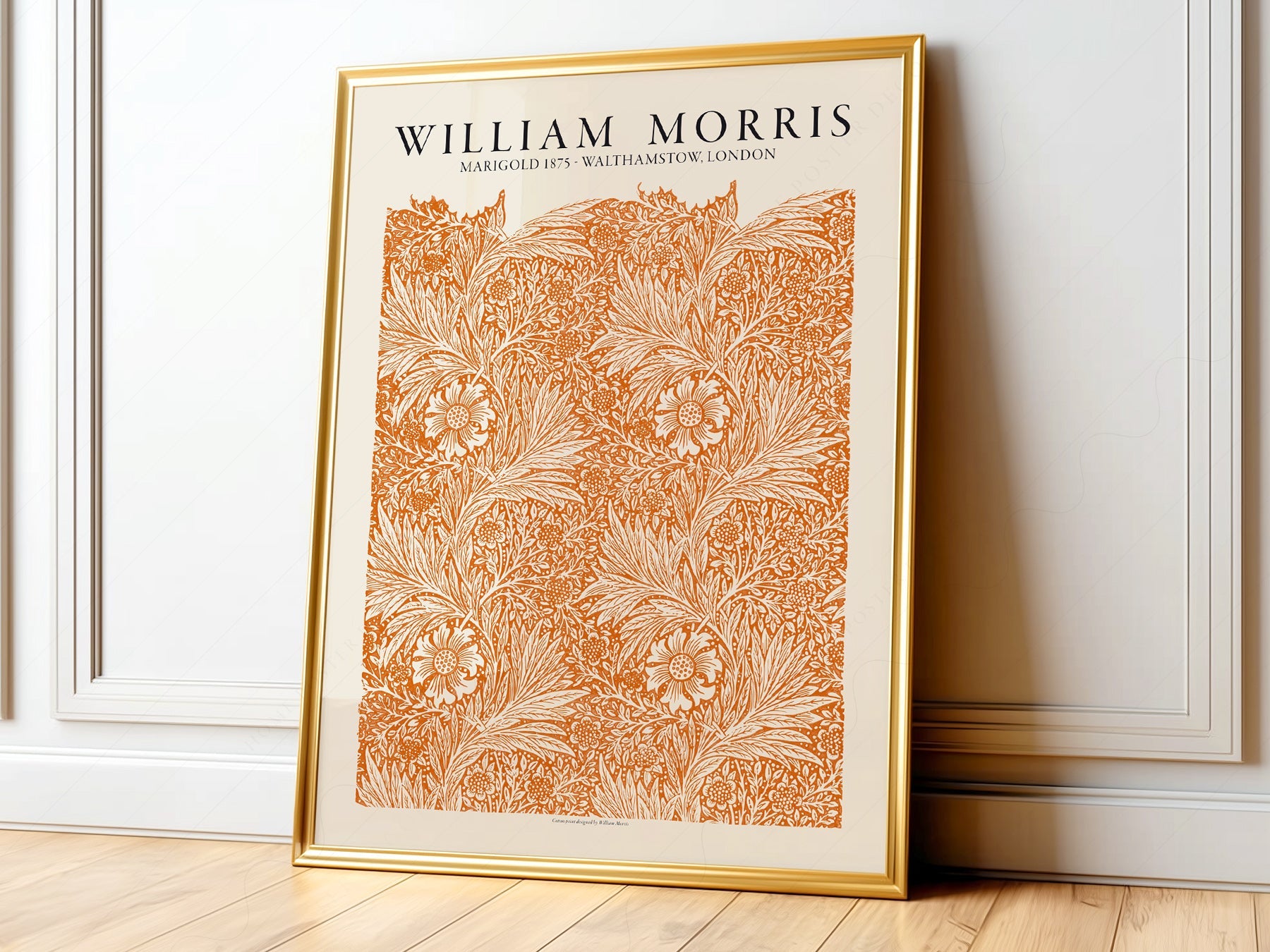 William Morris Marigold 1875 Art Print – Arts and Crafts Wall Decor