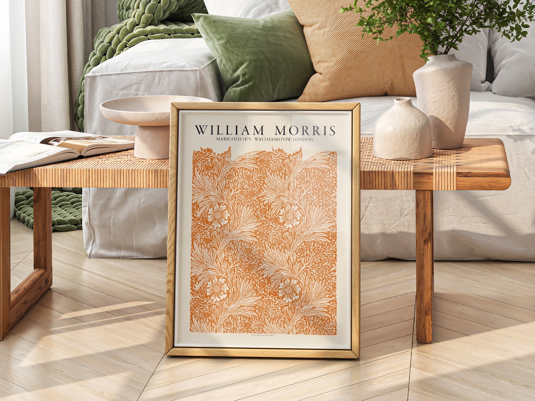 William Morris Marigold 1875 Art Print – Arts and Crafts Wall Decor