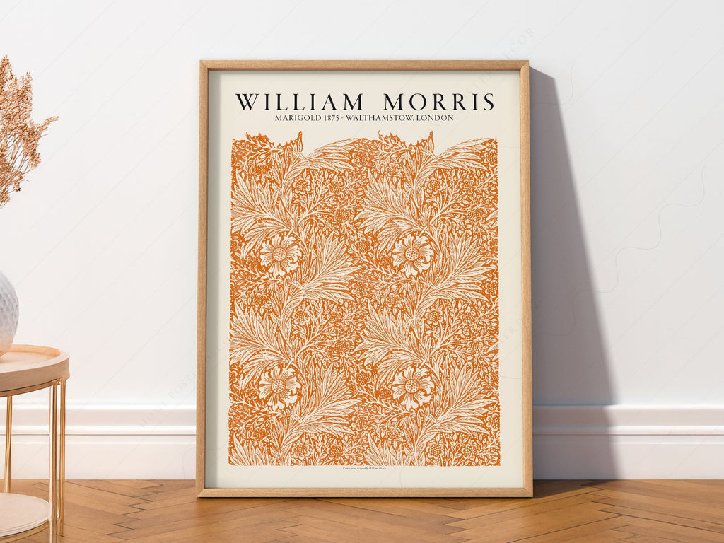 William Morris Marigold 1875 Art Print – Arts and Crafts Wall Decor