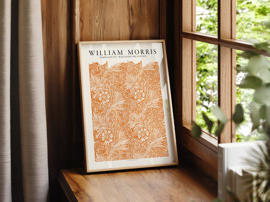 William Morris Marigold 1875 Art Print – Arts and Crafts Wall Decor