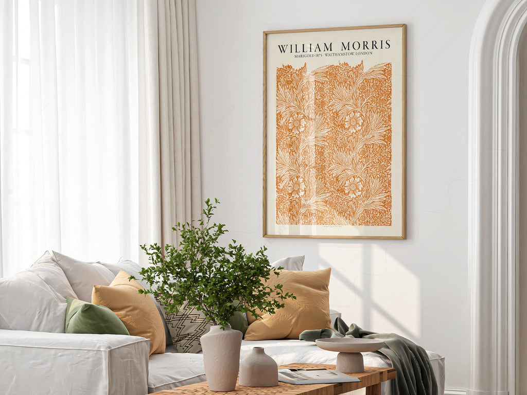 William Morris Marigold 1875 Art Print – Arts and Crafts Wall Decor
