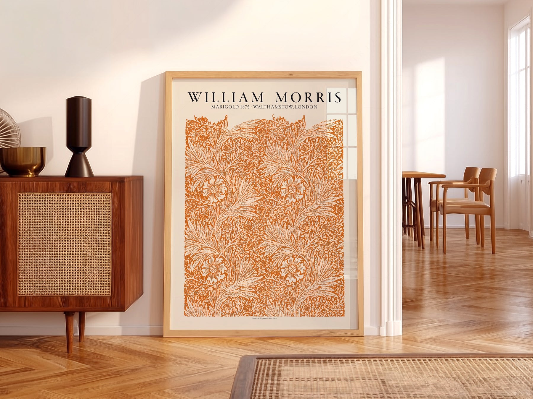 William Morris Marigold 1875 Art Print – Arts and Crafts Wall Decor