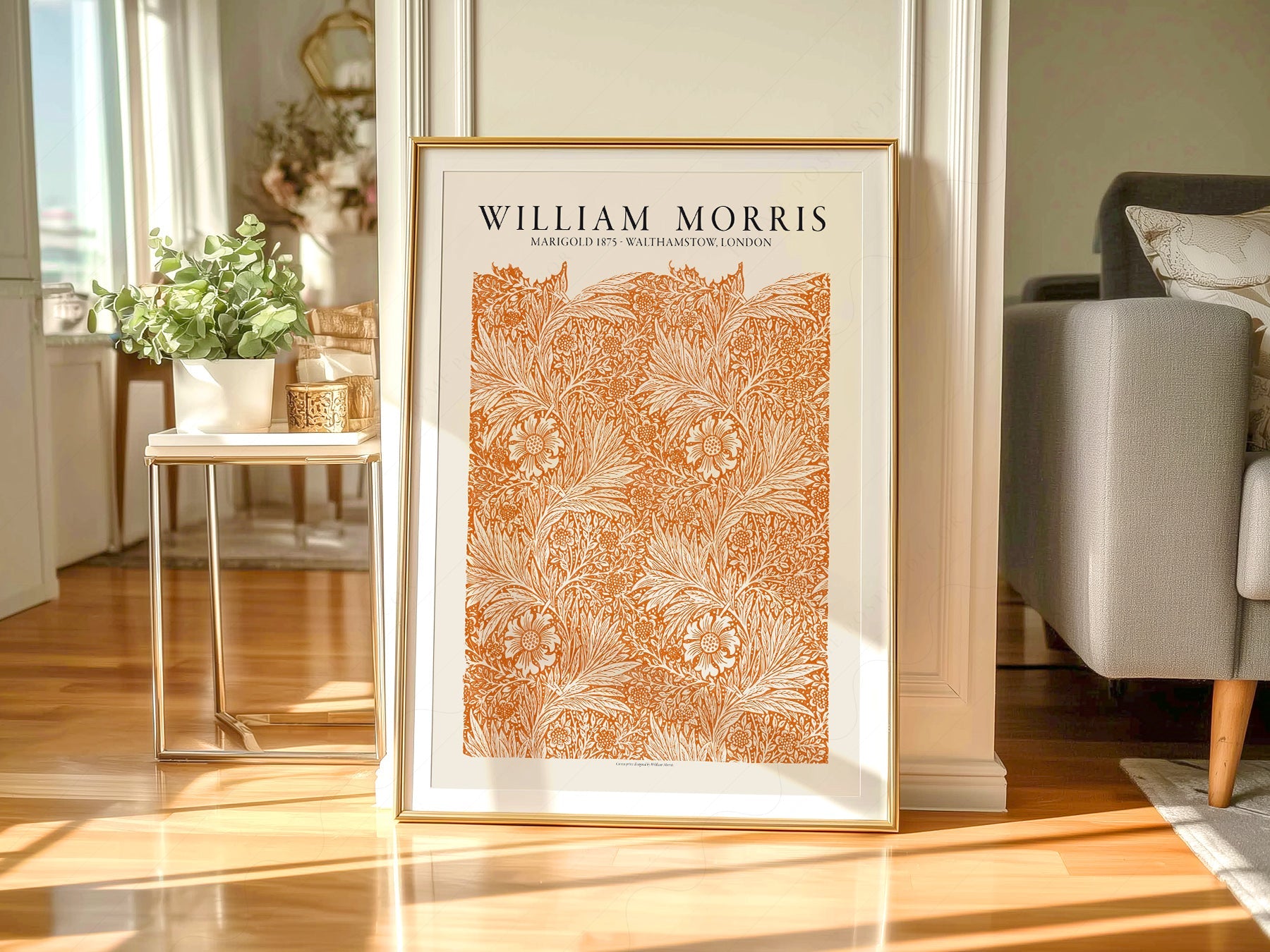 William Morris Marigold 1875 Art Print – Arts and Crafts Wall Decor