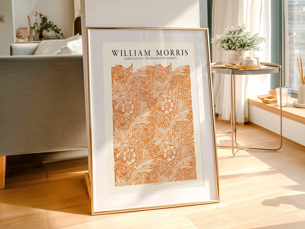 William Morris Marigold 1875 Art Print – Arts and Crafts Wall Decor
