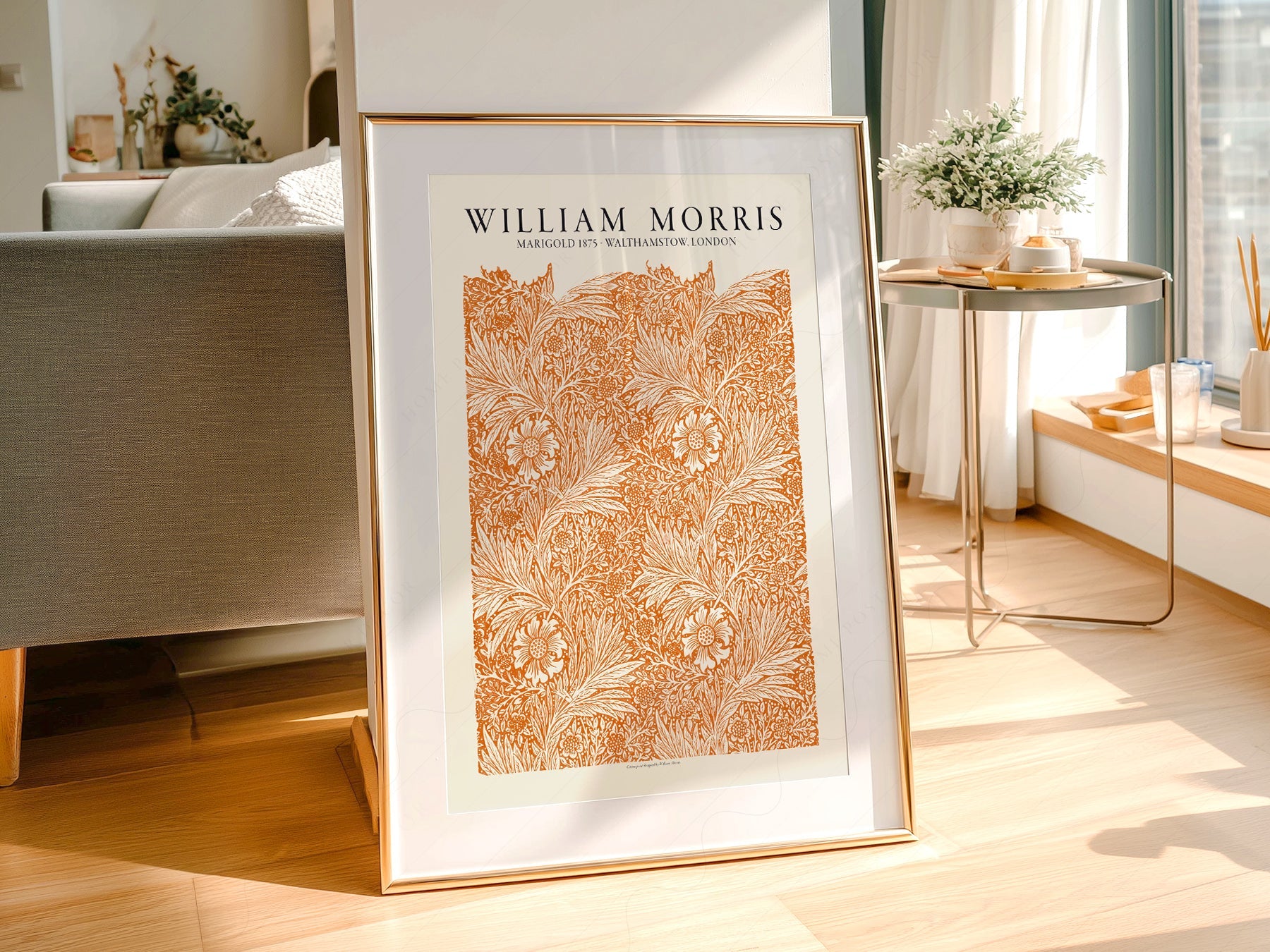 William Morris Marigold 1875 Art Print – Arts and Crafts Wall Decor