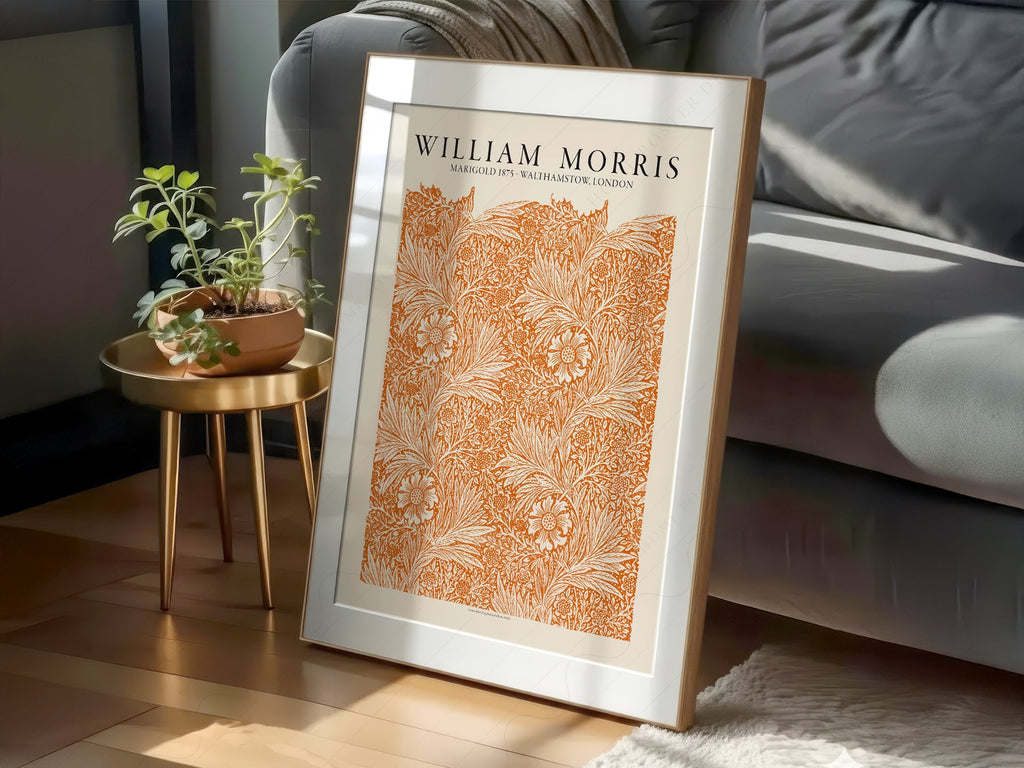 William Morris Marigold 1875 Art Print – Arts and Crafts Wall Decor