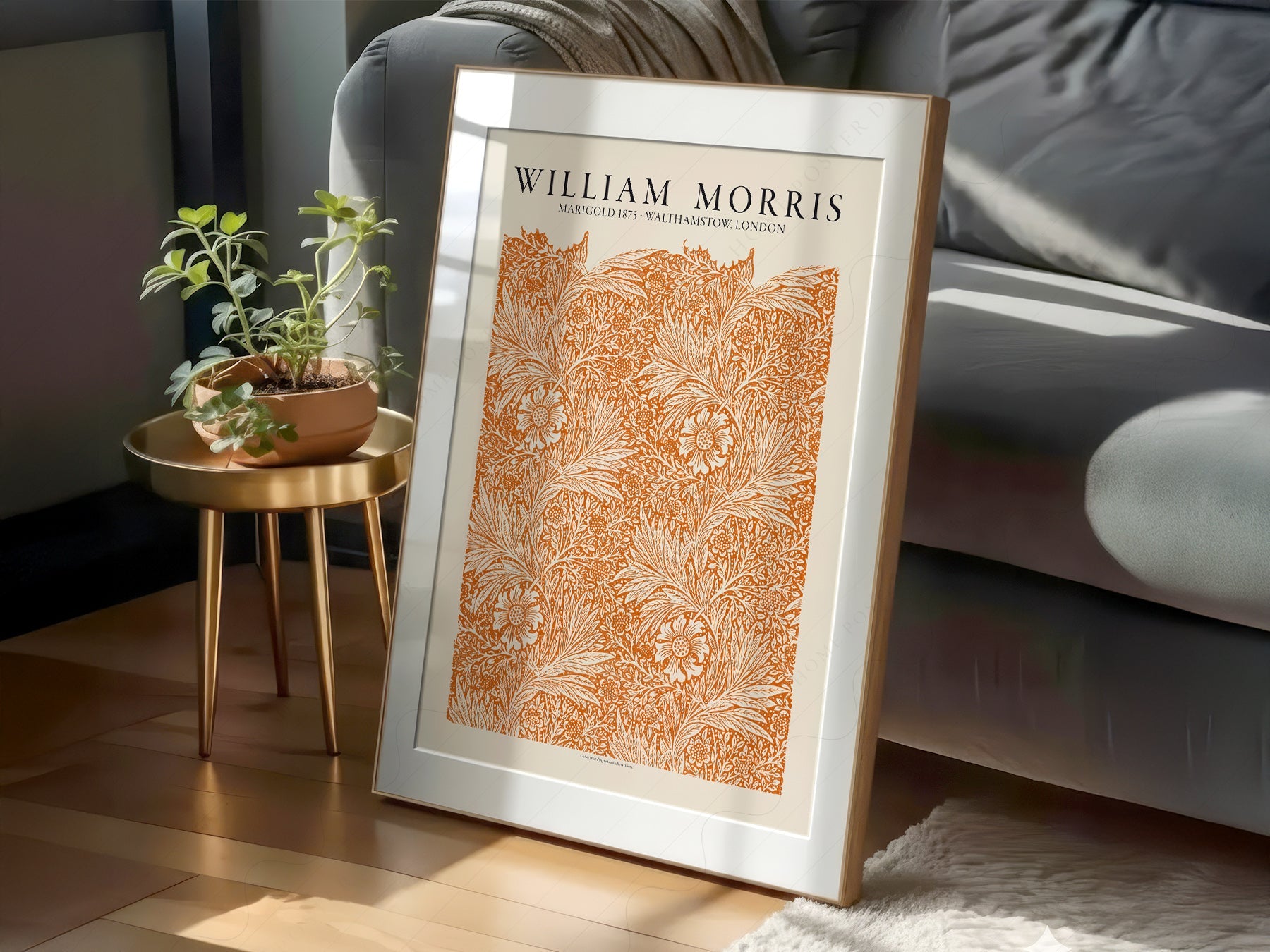 William Morris Marigold 1875 Art Print – Arts and Crafts Wall Decor