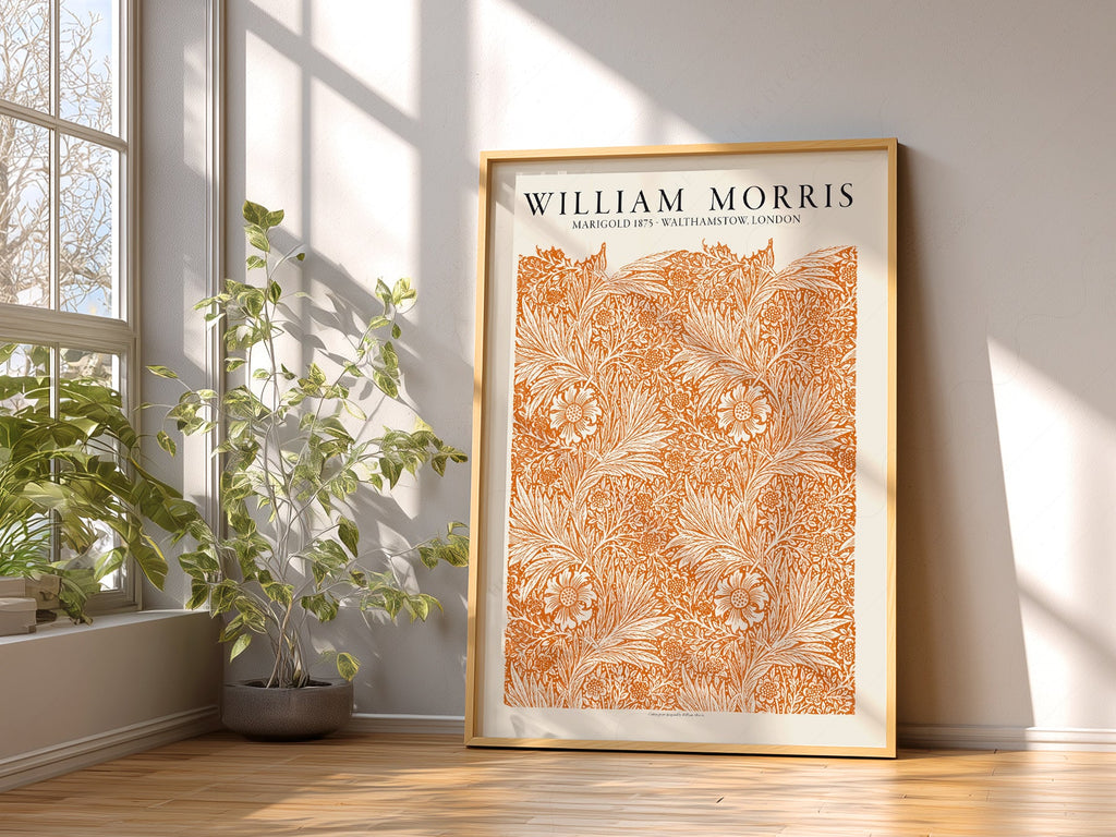 William Morris Marigold 1875 Art Print – Arts and Crafts Wall Decor