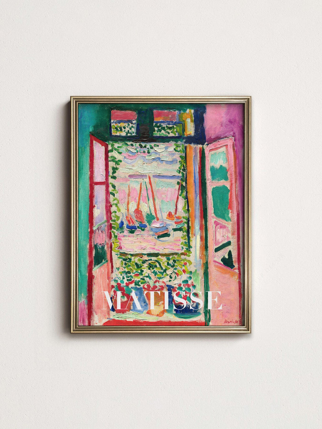 Henri Matisse The Open Window Art Print – Museum Wall Art Poster