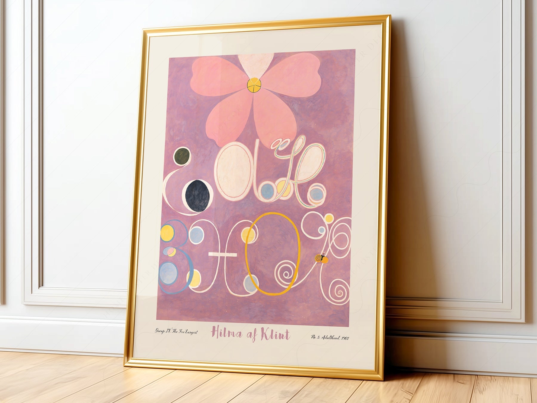 Hilma af Klint The Ten Largest No. 5 Adulthood Print – Abstract Art