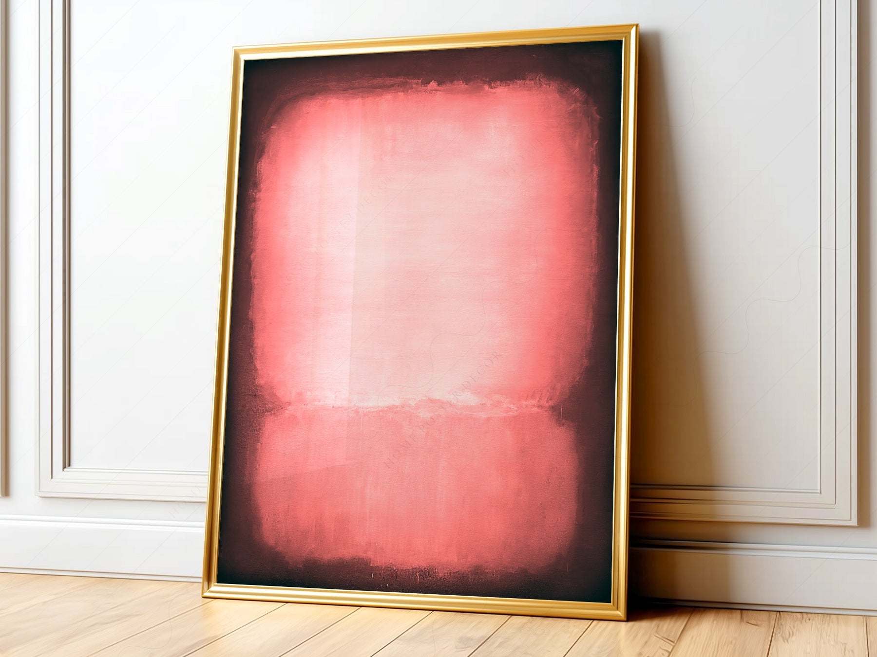 Mark Rothko Untitled Pink and Black Art Print – Abstract Wall Decor