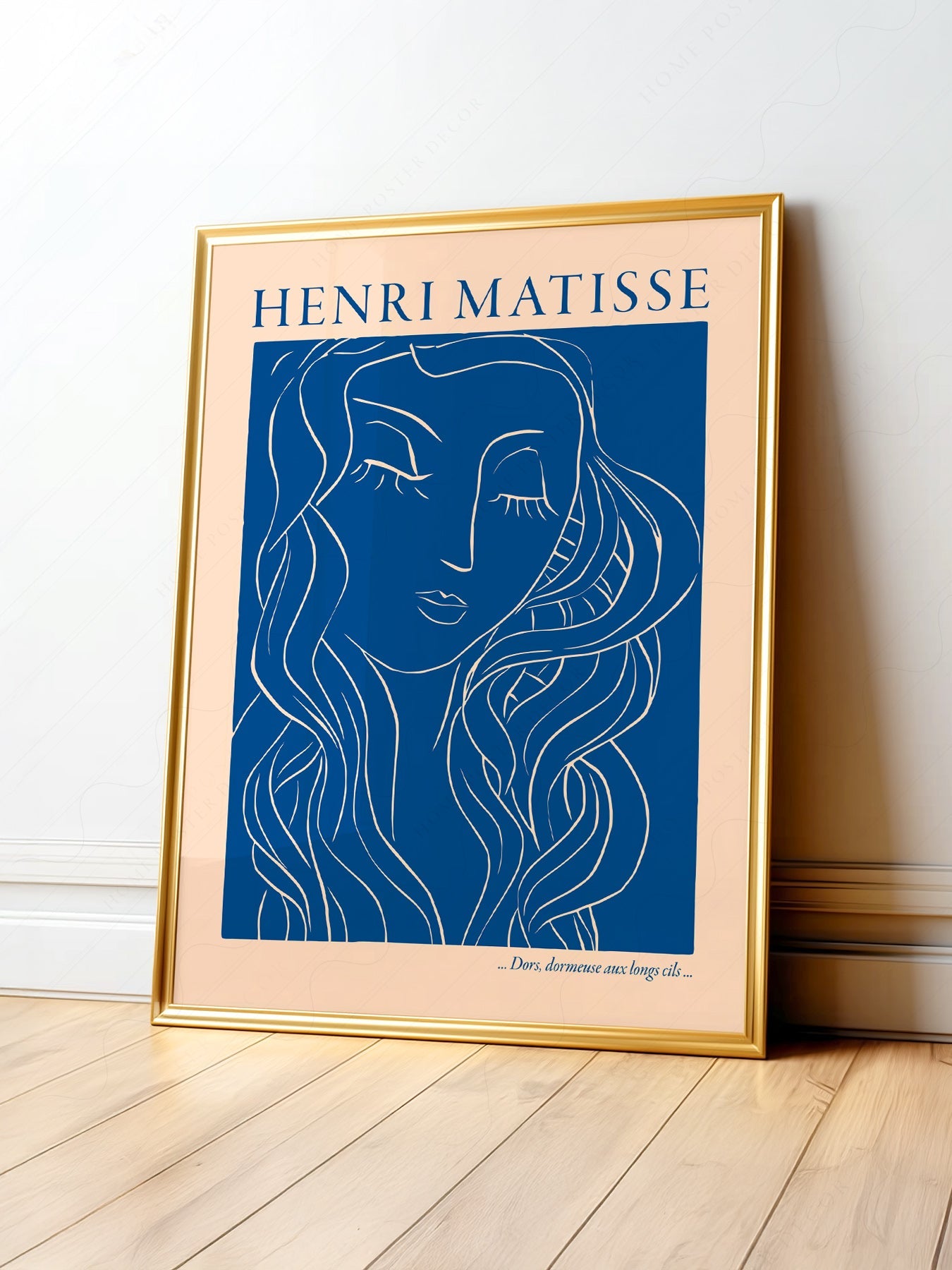 Henri Matisse Dors Dormeuse aux Longs Cils Art Print – Blue Line Art