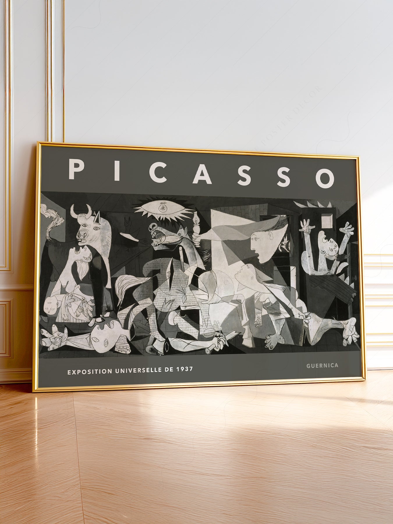 Pablo Picasso Guernica Exhibition Poster – Modern Cubist Wall Art