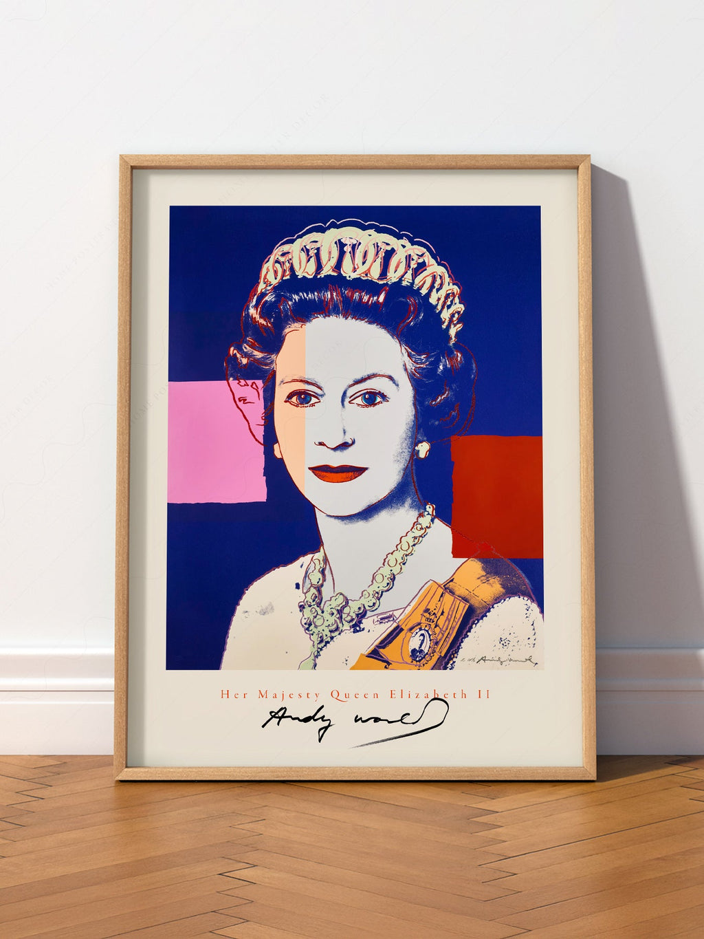 Andy Warhol Queen Elizabeth II Pop Art Print – Modern Wall Art Poster