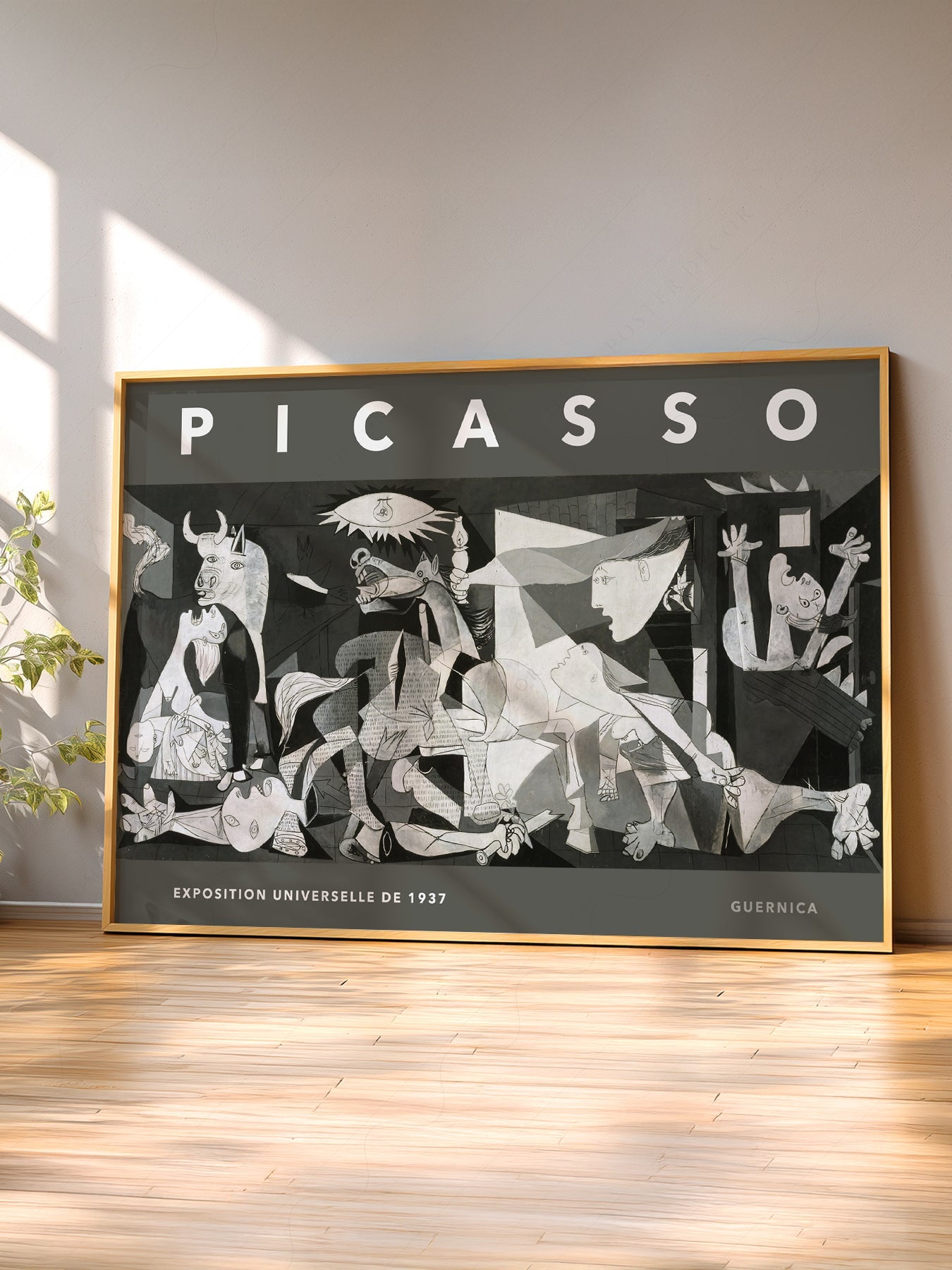 Pablo Picasso Guernica Exhibition Poster – Modern Cubist Wall Art