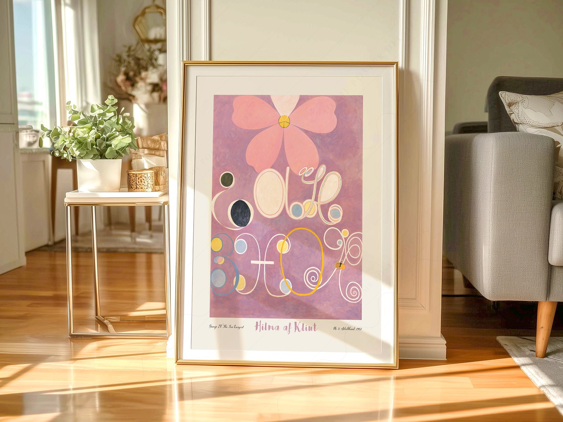 Hilma af Klint The Ten Largest No. 5 Adulthood Print – Abstract Art