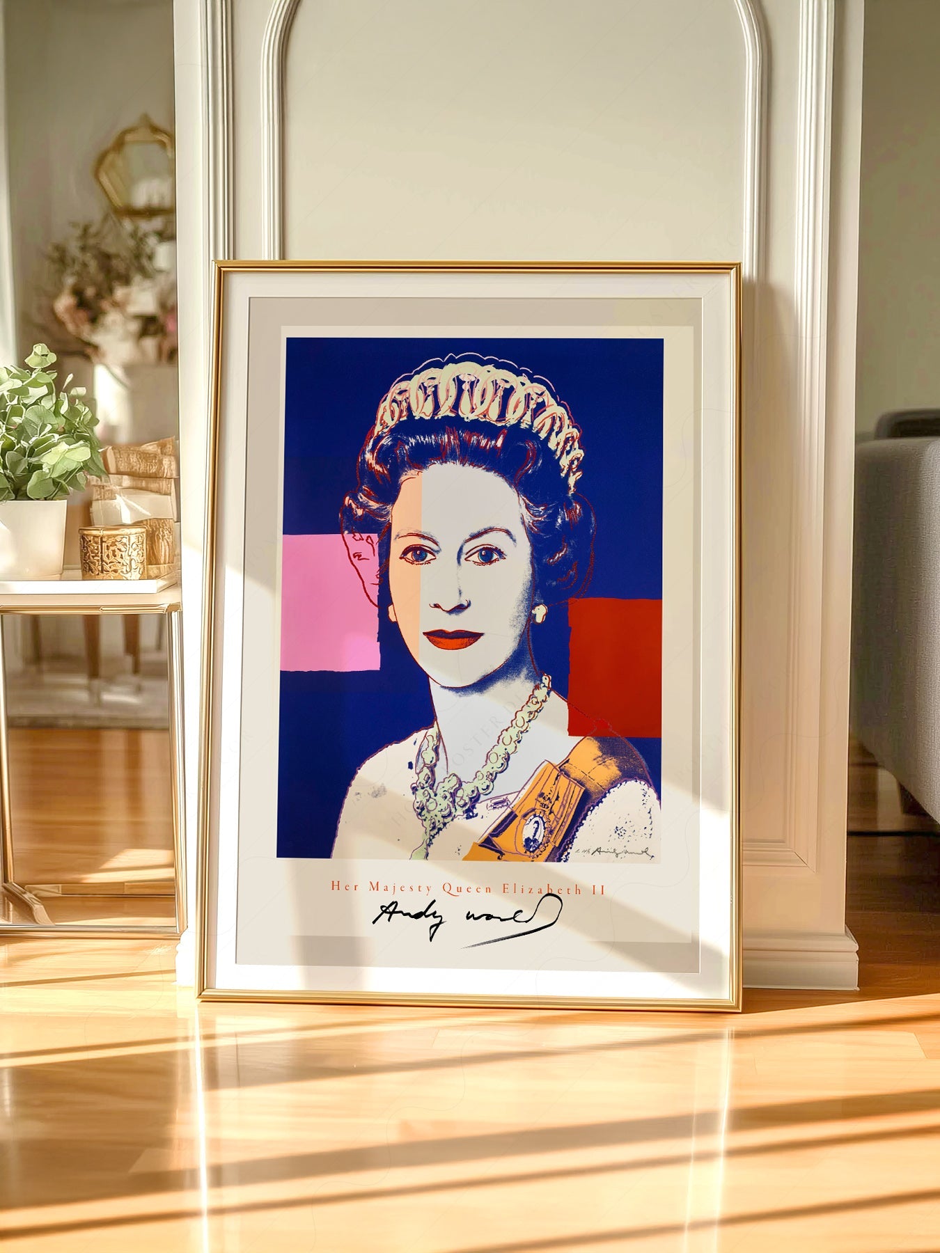 Andy Warhol Queen Elizabeth II Pop Art Print – Modern Wall Art Poster