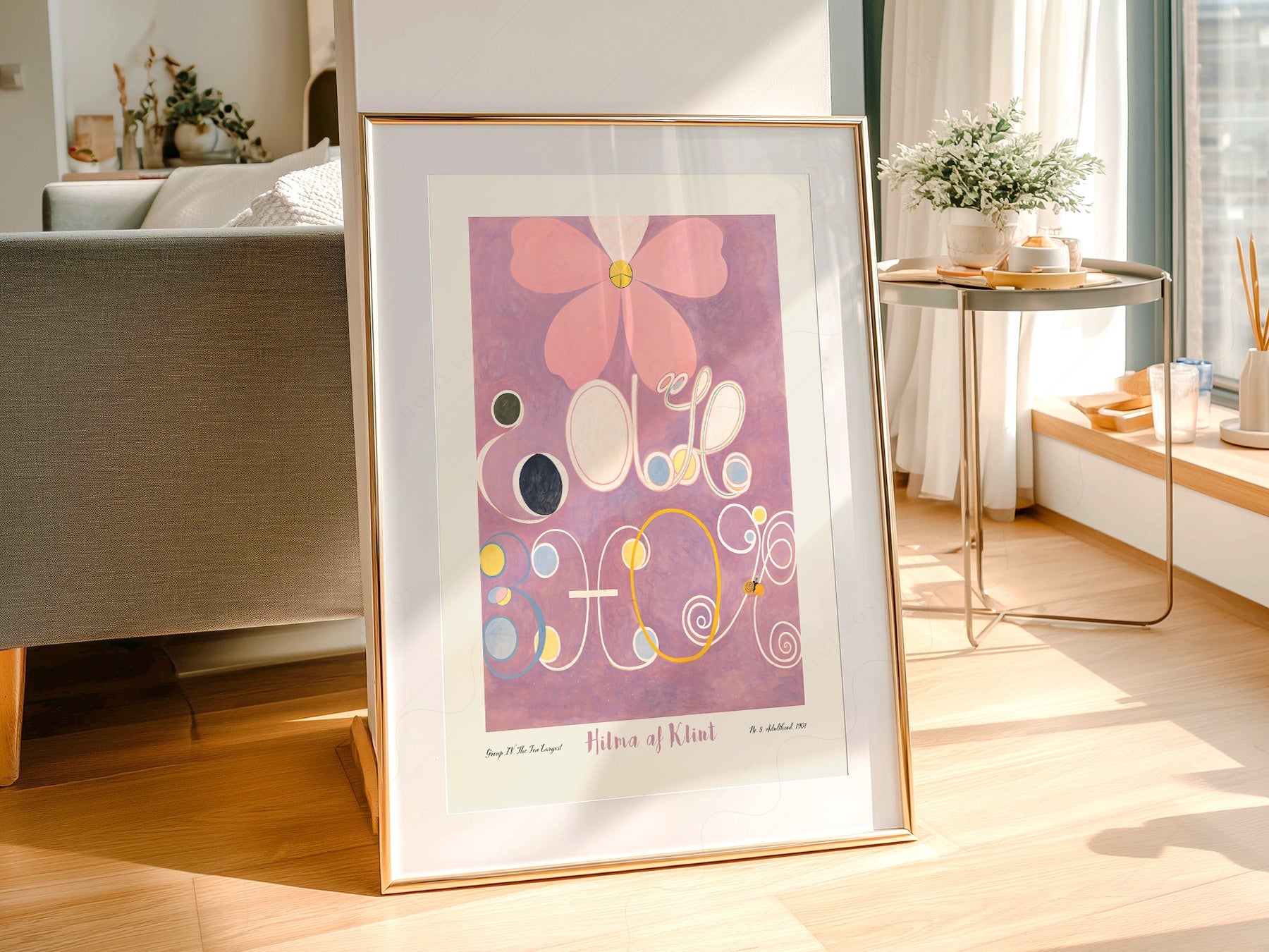 Hilma af Klint The Ten Largest No. 5 Adulthood Print – Abstract Art