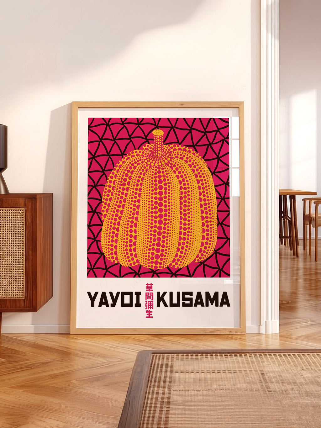 Yayoi Kusama Pumpkin Art Print – Contemporary Japanese Wall Decor