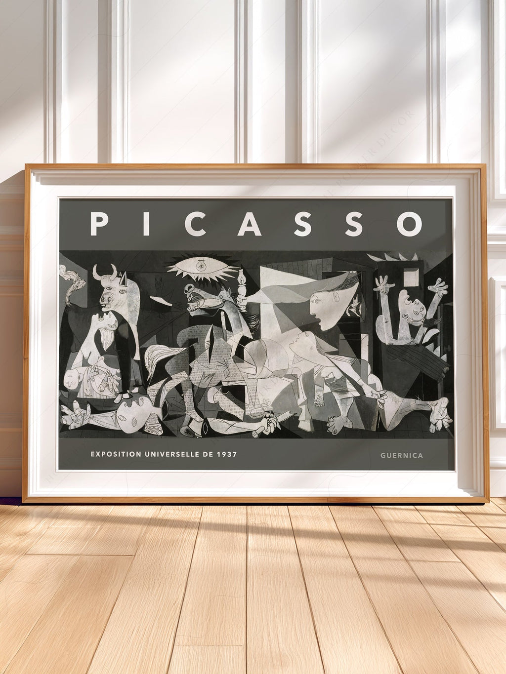 Pablo Picasso Guernica Exhibition Poster – Modern Cubist Wall Art