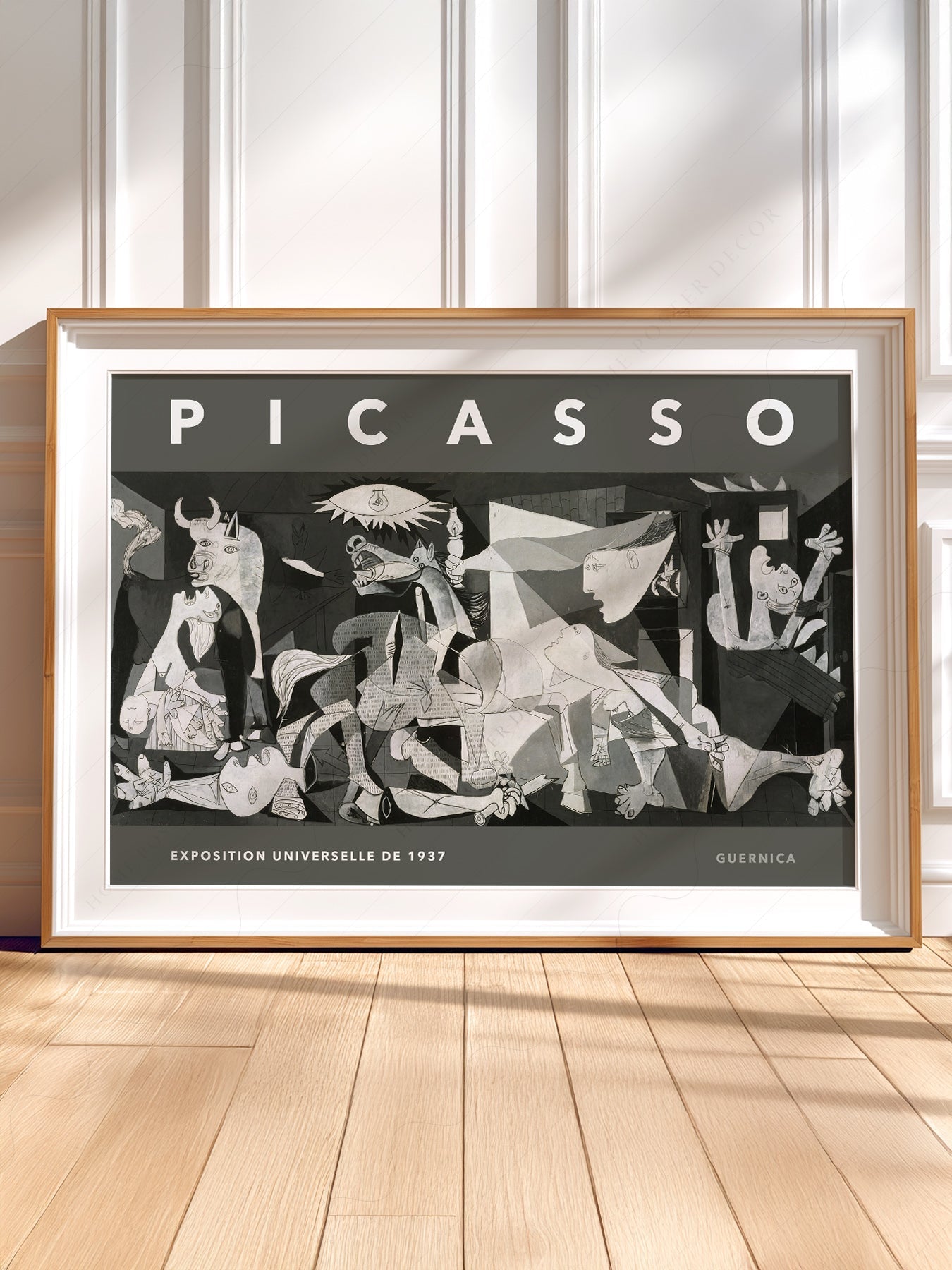 Pablo Picasso Guernica Exhibition Poster – Modern Cubist Wall Art