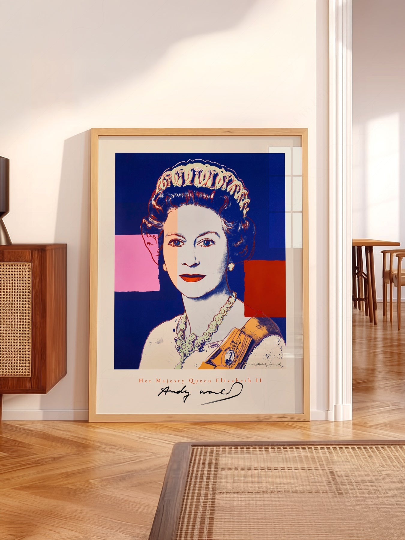 Andy Warhol Queen Elizabeth II Pop Art Print – Modern Wall Art Poster