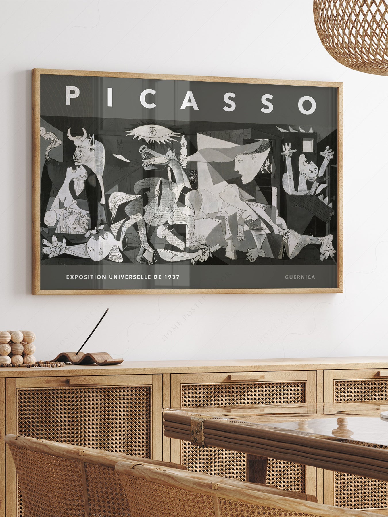 Pablo Picasso Guernica Exhibition Poster – Modern Cubist Wall Art