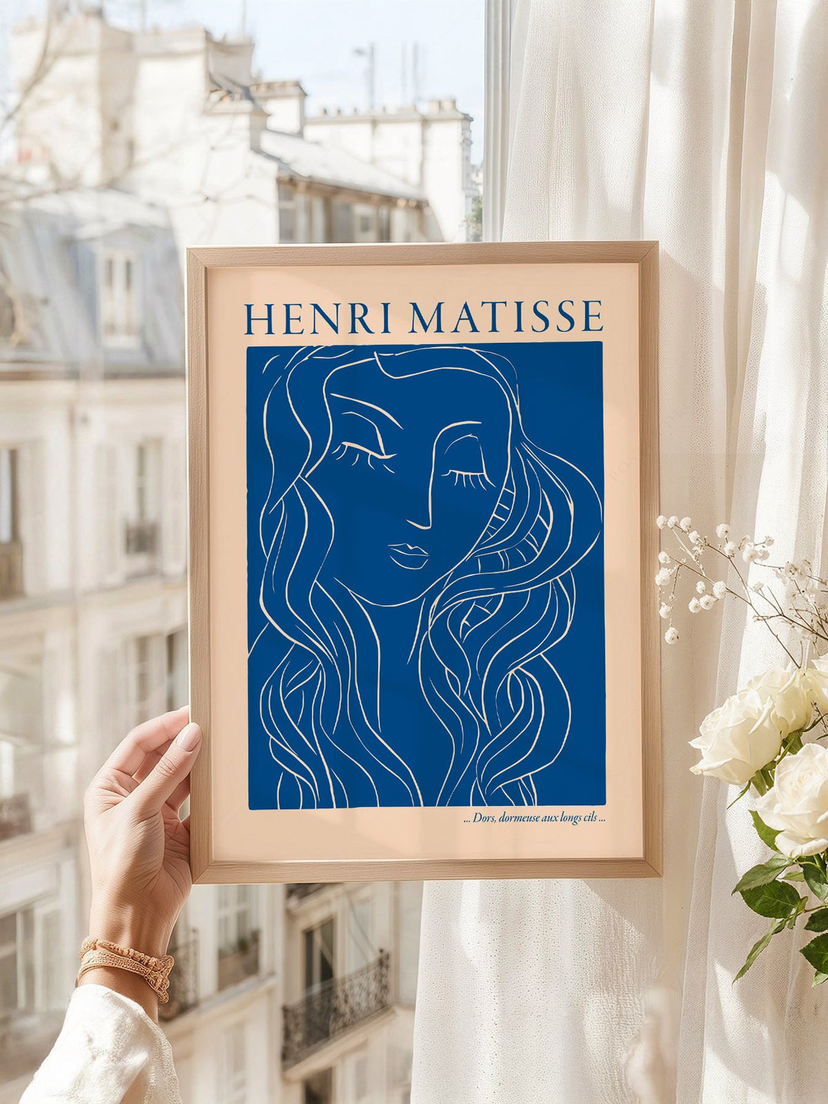 Henri Matisse Dors Dormeuse aux Longs Cils Art Print – Blue Line Art