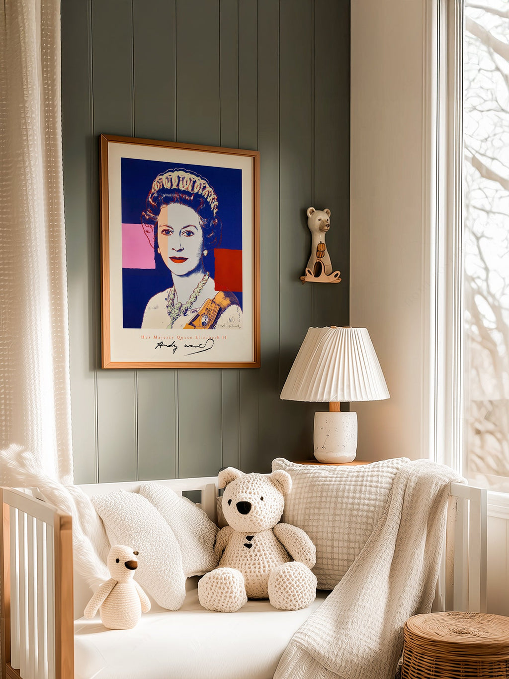 Andy Warhol Queen Elizabeth II Pop Art Print – Modern Wall Art Poster