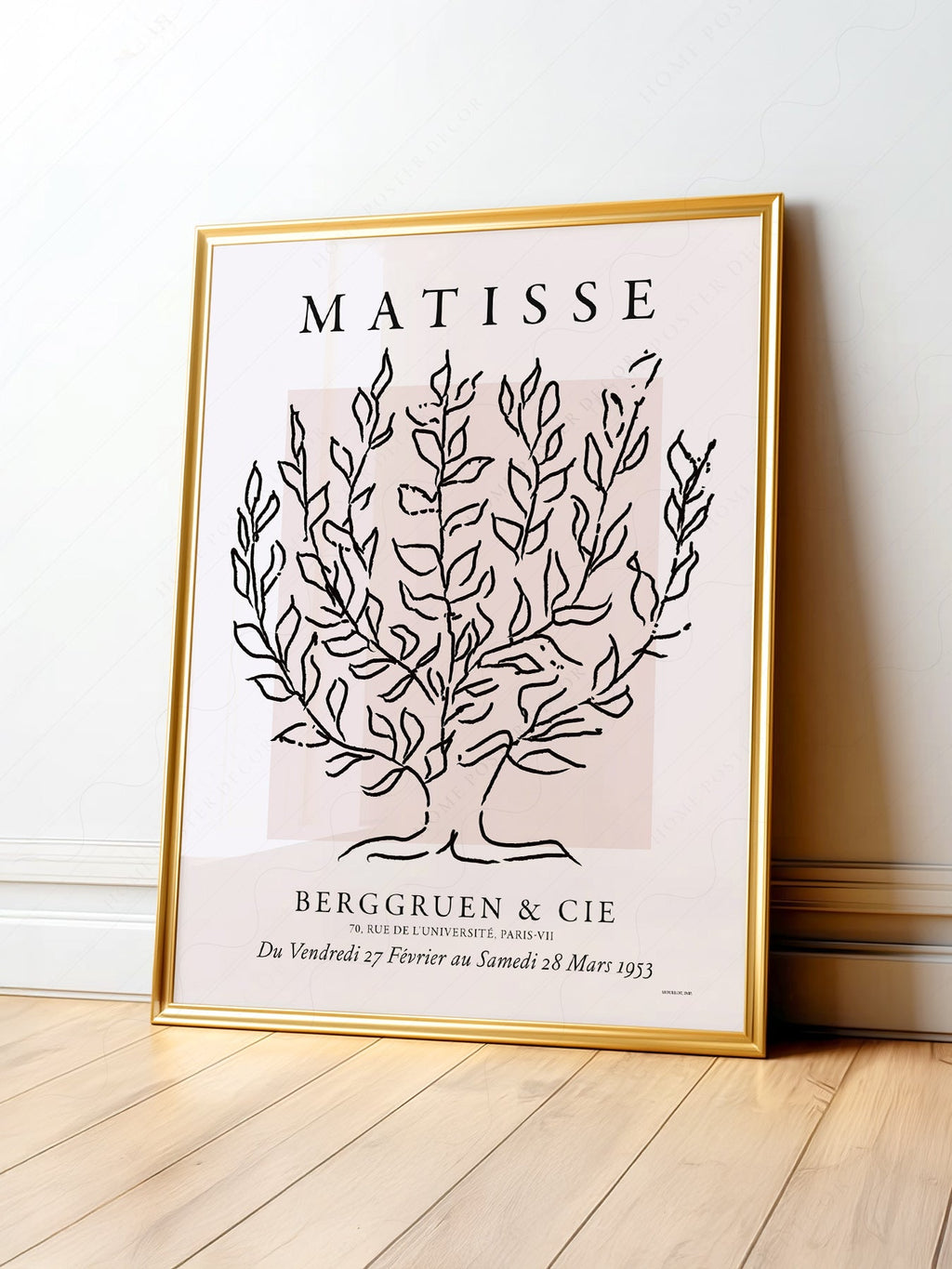 Henri Matisse Le Platane Exhibition Poster – Minimalist Botanical Art