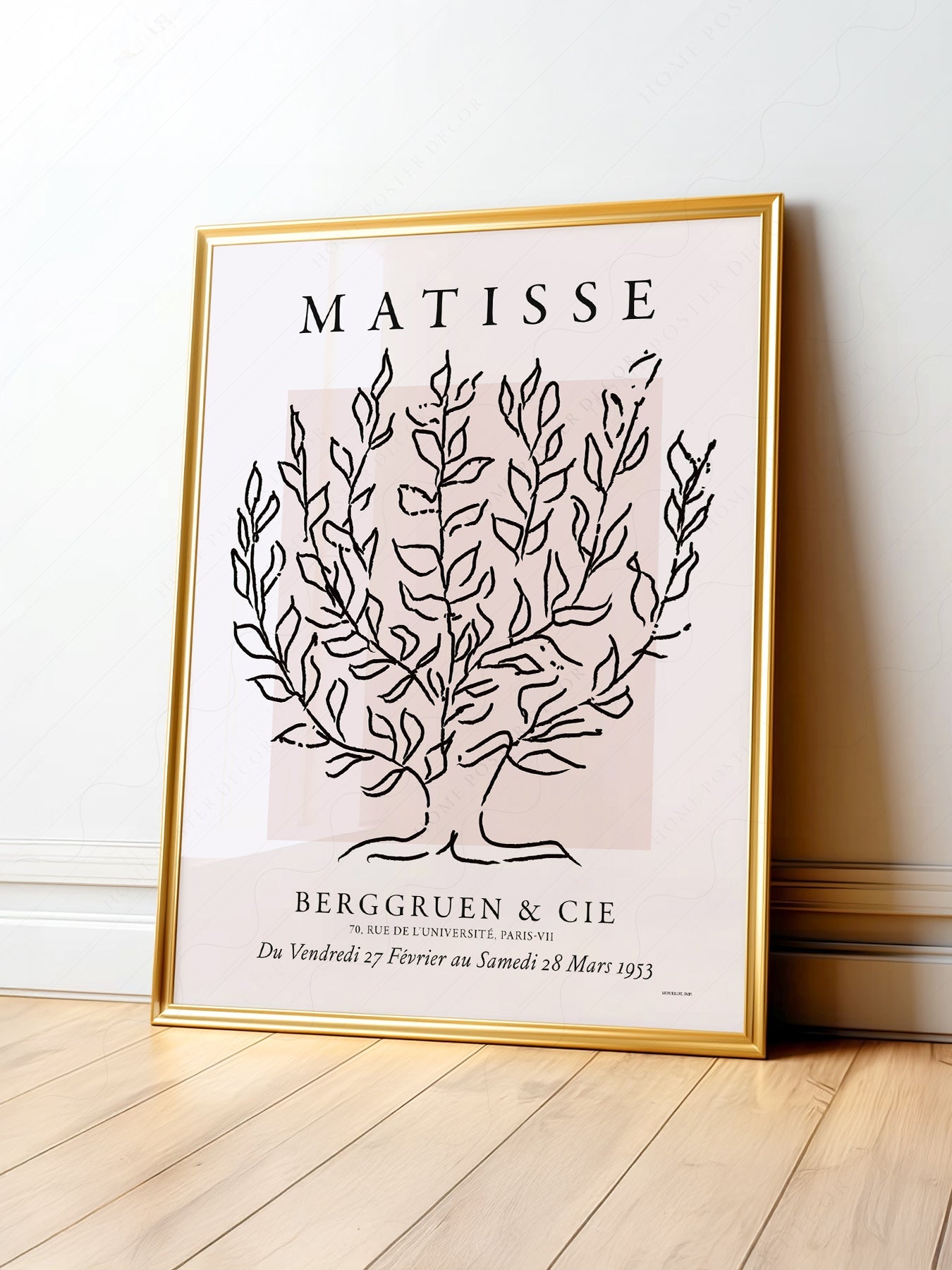Henri Matisse Le Platane Exhibition Poster – Minimalist Botanical Art